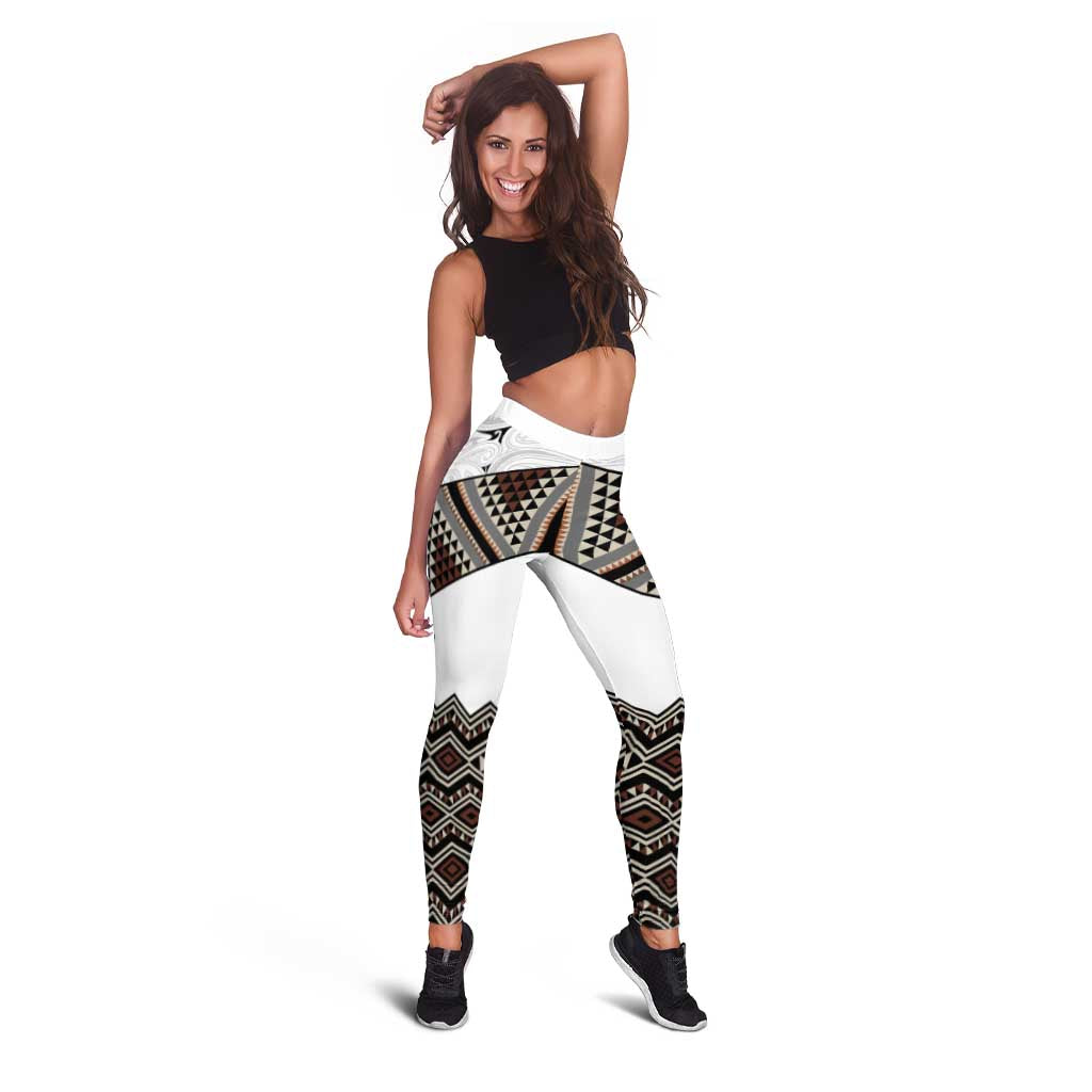 New Zealand Aotearoa Leggings Taniko Art Simple Style