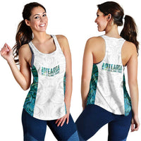 New Zealand Aotearoa Women Racerback Tank Green Maori Papua Shell Indigenous LT9 - Polynesian Pride