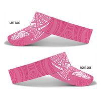 New Zealand Breast Cancer Awareness Sun Visor Cap Maori Butterfly Pink Ribbon LT14 - Polynesian Pride