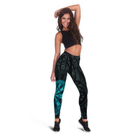 New Zealand Darts Leggings Happiness Is A Tight Threesome Maori Paua Shell LT14