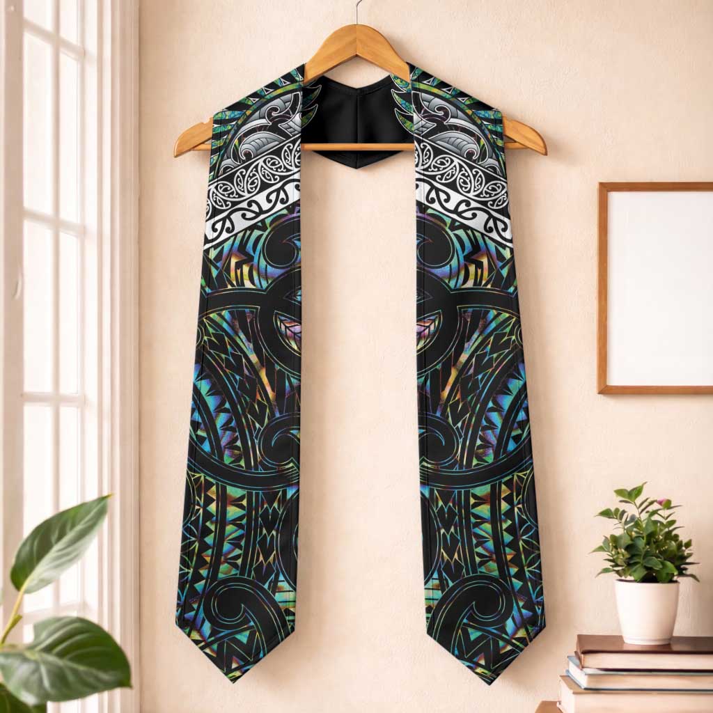New Zealand Graduation Stole Maori Rugby Tattoo Papua Shell - Polynesian Pride
