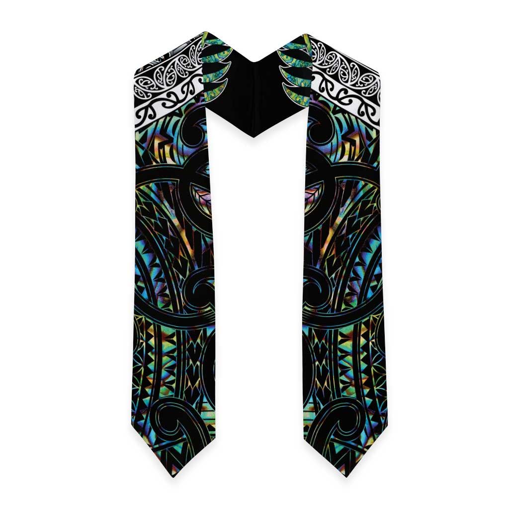 New Zealand Graduation Stole Maori Rugby Tattoo Papua Shell - Polynesian Pride
