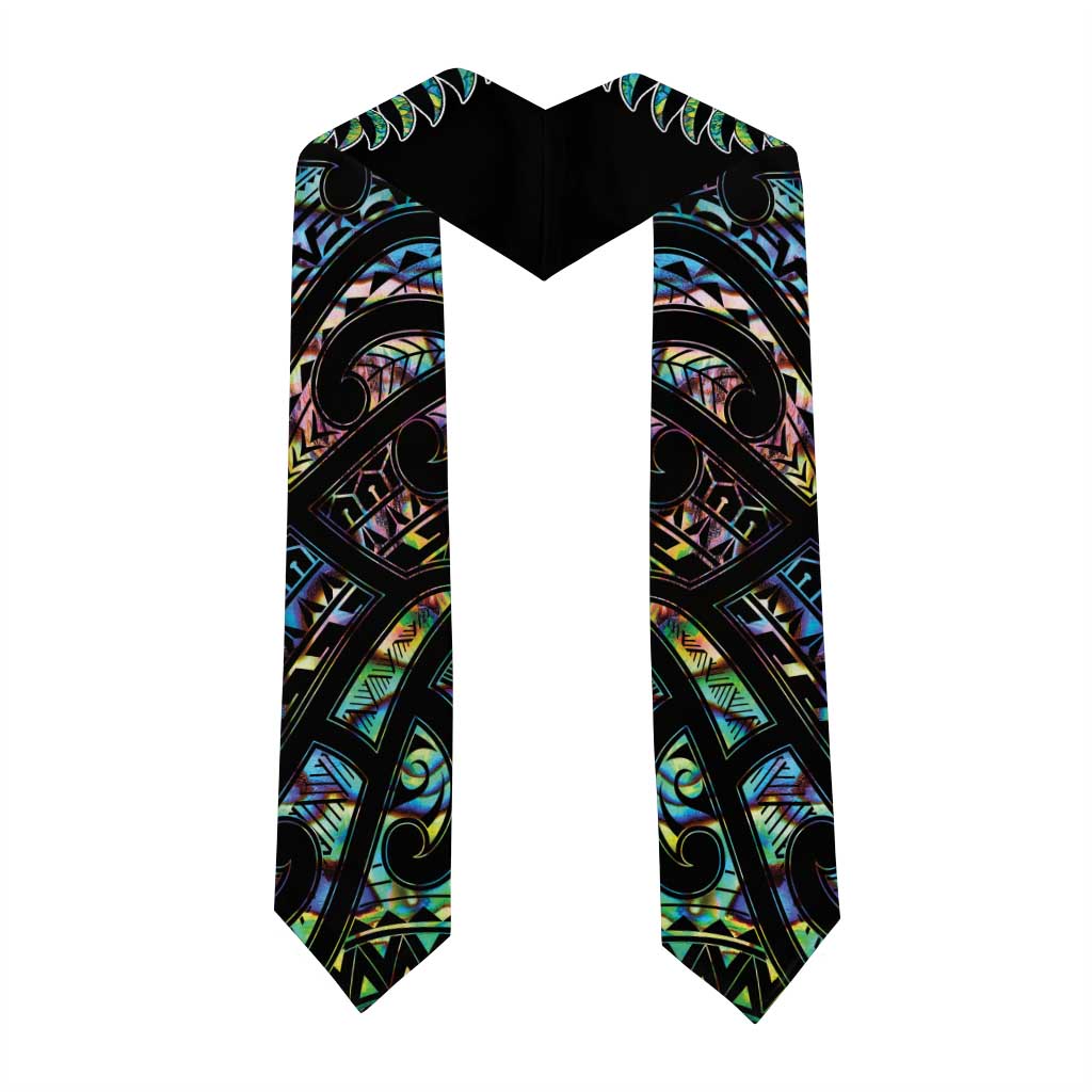 New Zealand Graduation Stole Maori Rugby Tattoo Papua Shell - Polynesian Pride