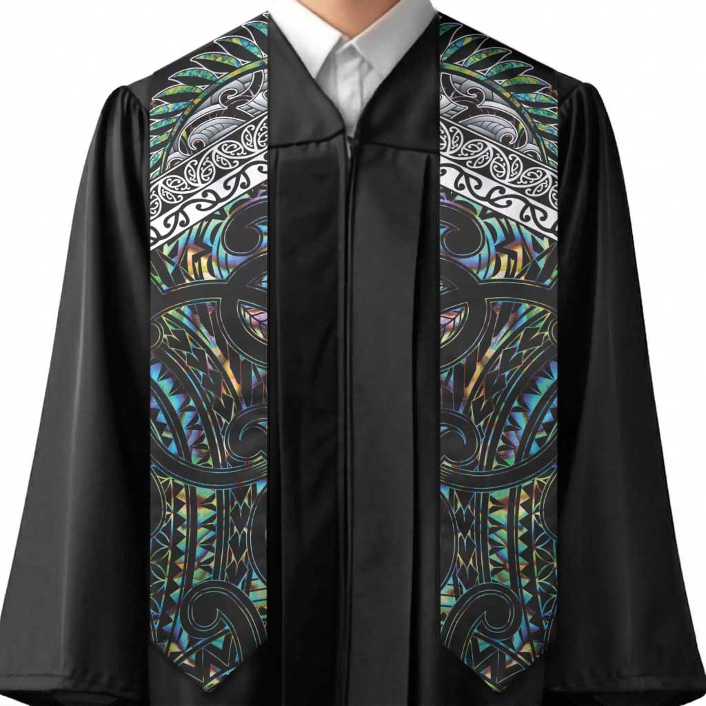 New Zealand Graduation Stole Maori Rugby Tattoo Papua Shell - Polynesian Pride