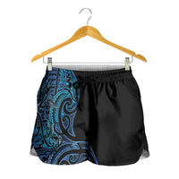 New Zealand Hammerhead Shark Shorts for Women Maori Haehae Mangopare Galaxy LT14 - Polynesian Pride