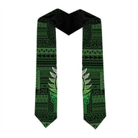 New Zealand Maori Koru Fern Graduation Stole Spiral Polynesian Style Green LT05 - Polynesian Pride