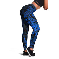 New Zealand Rugby All Blue Leggings Silver Fern All Black Mix Ta Moko LT09