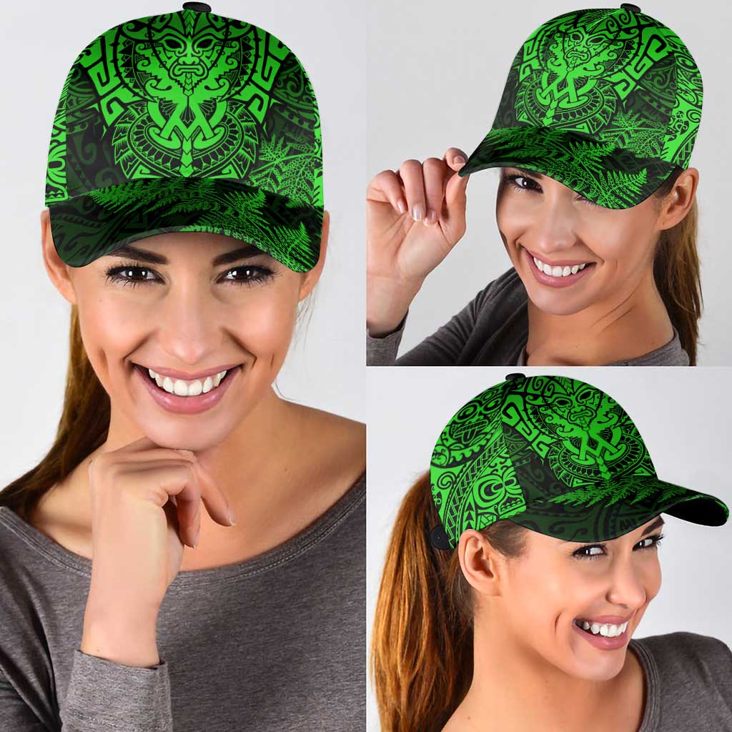 New Zealand Rugby All Green Classic Cap Silver Fern All Black Mix Ta Moko LT9 - Polynesian Pride