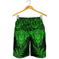 New Zealand Rugby All Green Shorts for Men Silver Fern All Black Mix Ta Moko LT9 - Polynesian Pride