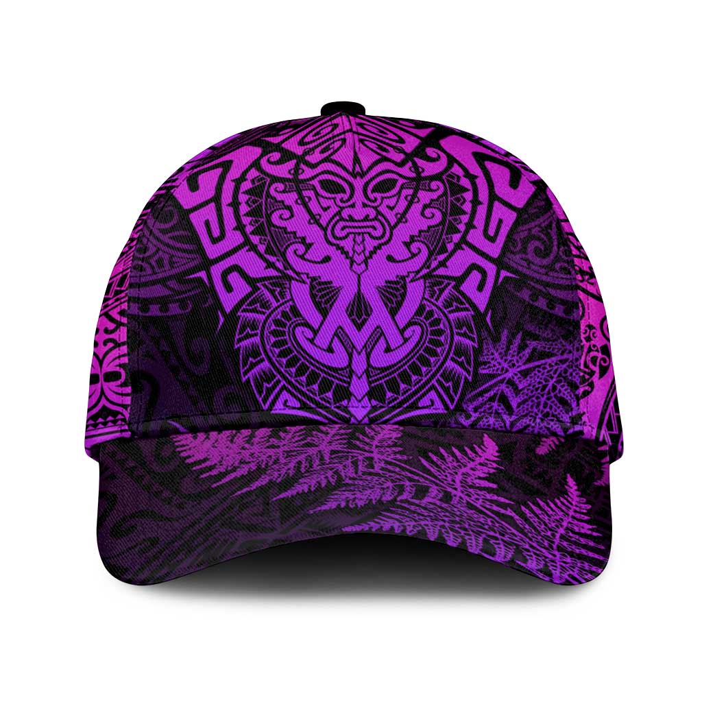 New Zealand Rugby All Purple Classic Cap Silver Fern All Black Mix Ta Moko LT09