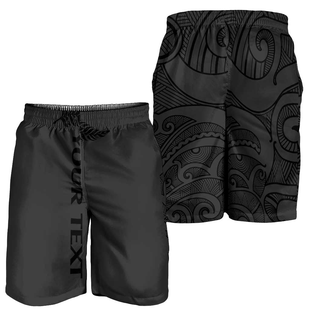 New Zealand Rugby Personalised Shorts for Men All Black Fern Maori Tribal Pattern LT9 - Polynesian Pride