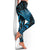 New Zealand Sea Week Leggings Maori Wave Pattern Ocean Blue - Polynesian Pride