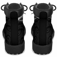 New Zealand Silver Fern Rugby All Season Boots All Black Go Champions Maori Pattern LT14 - Polynesian Pride
