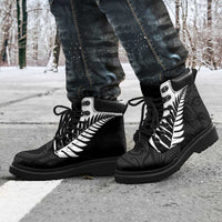 New Zealand Silver Fern Rugby All Season Boots All Black Go Champions Maori Pattern LT14 - Polynesian Pride
