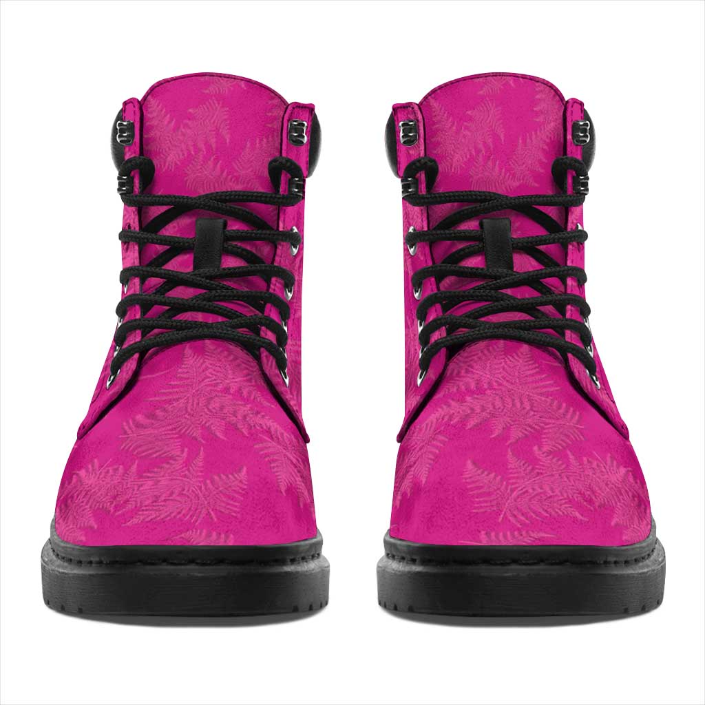 New Zealand Silver Fern Rugby All Season Boots Go Aotearoa World Cup Pink Version LT14 - Polynesian Pride