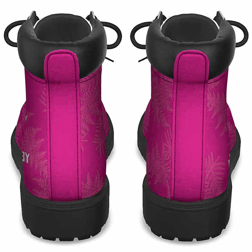New Zealand Silver Fern Rugby All Season Boots Go Aotearoa World Cup Pink Version LT14 - Polynesian Pride