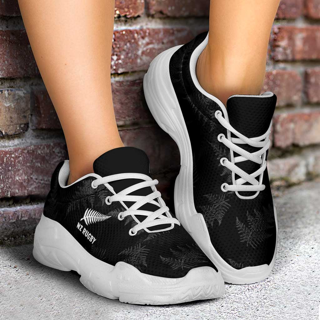 New Zealand Silver Fern Rugby Chunky Sneakers Go Aotearoa World Cup - Polynesian Pride