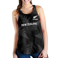 New Zealand Silver Fern Rugby Custom Women Racerback Tank Go Aotearoa Champions World Cup - Polynesian Pride