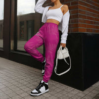 New Zealand Silver Fern Rugby Jogger Pants Go Aotearoa Champions World Cup Pink LT14 - Polynesian Pride