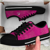 New Zealand Silver Fern Rugby Low Top Shoes Go Aotearoa World Cup Pink Version LT14 Pink - Polynesian Pride