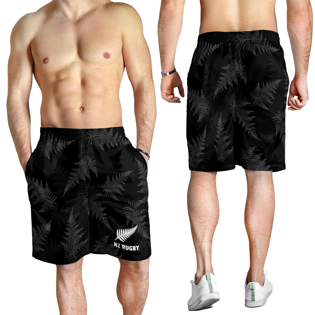 New Zealand Silver Fern Rugby Shorts for Men Go Aotearoa Champions World Cup - Polynesian Pride