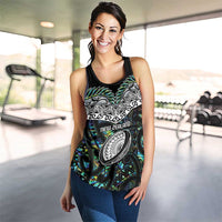 New Zealand Women Racerback Tank Maori Rugby Tattoo Papua Shell LT9 - Polynesian Pride