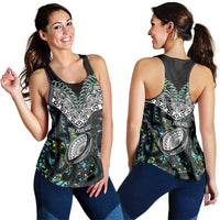 New Zealand Women Racerback Tank Maori Rugby Tattoo Papua Shell LT9 - Polynesian Pride