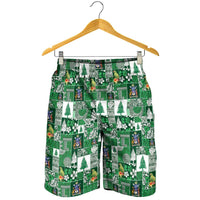 Norfolk Island Meri Krismas Shorts for Men Pacific Patchwork Xmas Vibes LT9 - Polynesian Pride