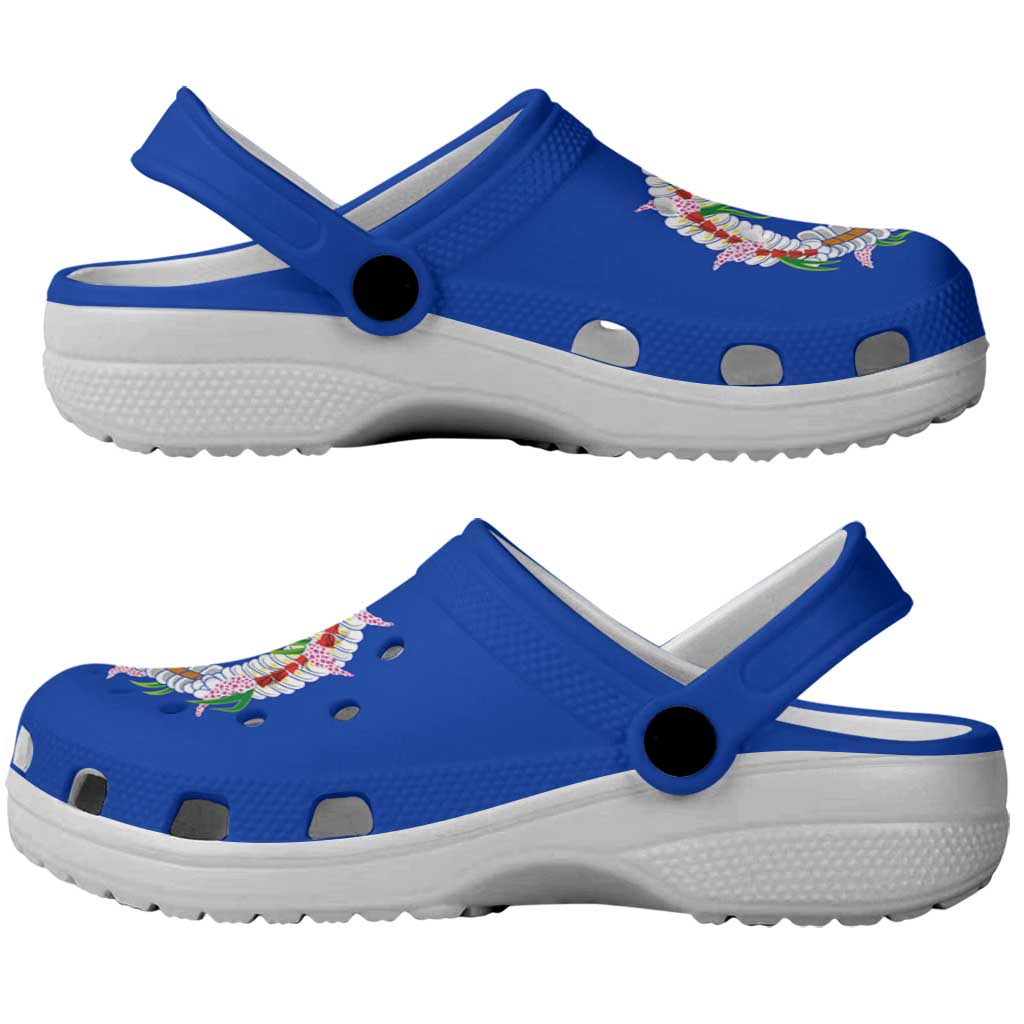 Northern Mariana Islands Clogs Shoes Heritage Palette Flag-Inspired - Polynesian Pride