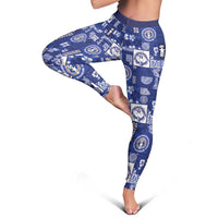 Northern Mariana Islands Magof Nochebuena Leggings Pacific Patchwork Xmas Vibes LT9 - Polynesian Pride