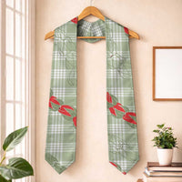 Omaomao Aloha Hawaii Graduation Stole Rosebud Lei With Palaka Motif - Polynesian Pride