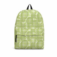Omaomao Hawaii Breadfruit Palaka Motifs Backpack LT14 Green - Polynesian Pride