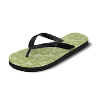 Omaomao Hawaii Breadfruit Palaka Motifs Flip Flops LT14 - Polynesian Pride