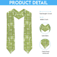 Omaomao Hawaii Breadfruit Palaka Motifs Graduation Stole LT14 - Polynesian Pride