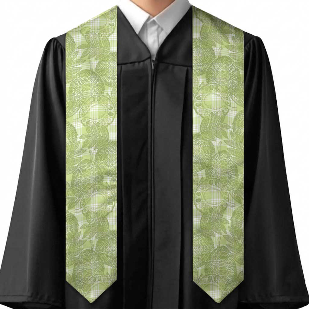 Omaomao Hawaii Breadfruit Palaka Motifs Graduation Stole LT14 - Polynesian Pride