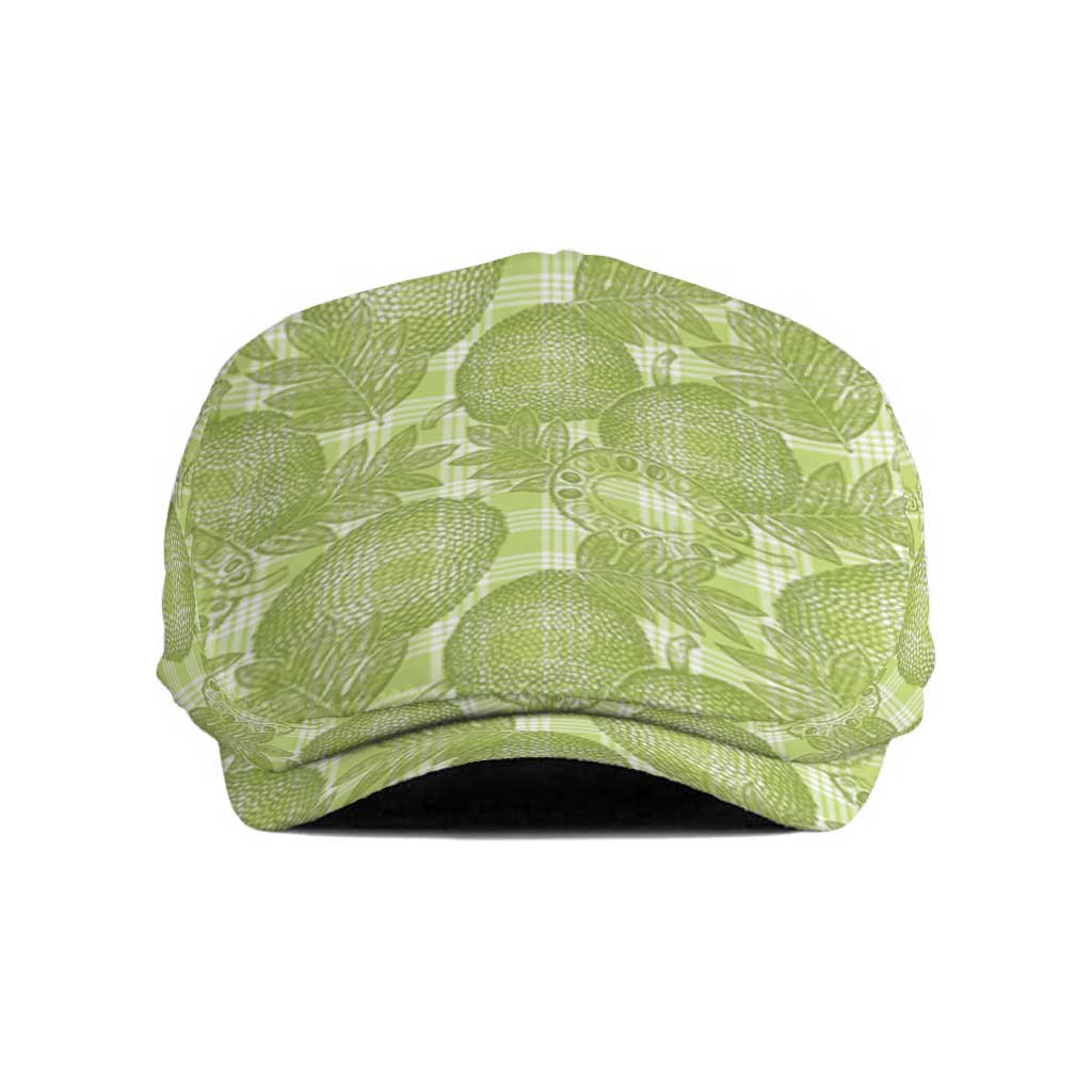 Omaomao Hawaii Breadfruit Palaka Motifs Jeff Hat LT14 Green - Polynesian Pride