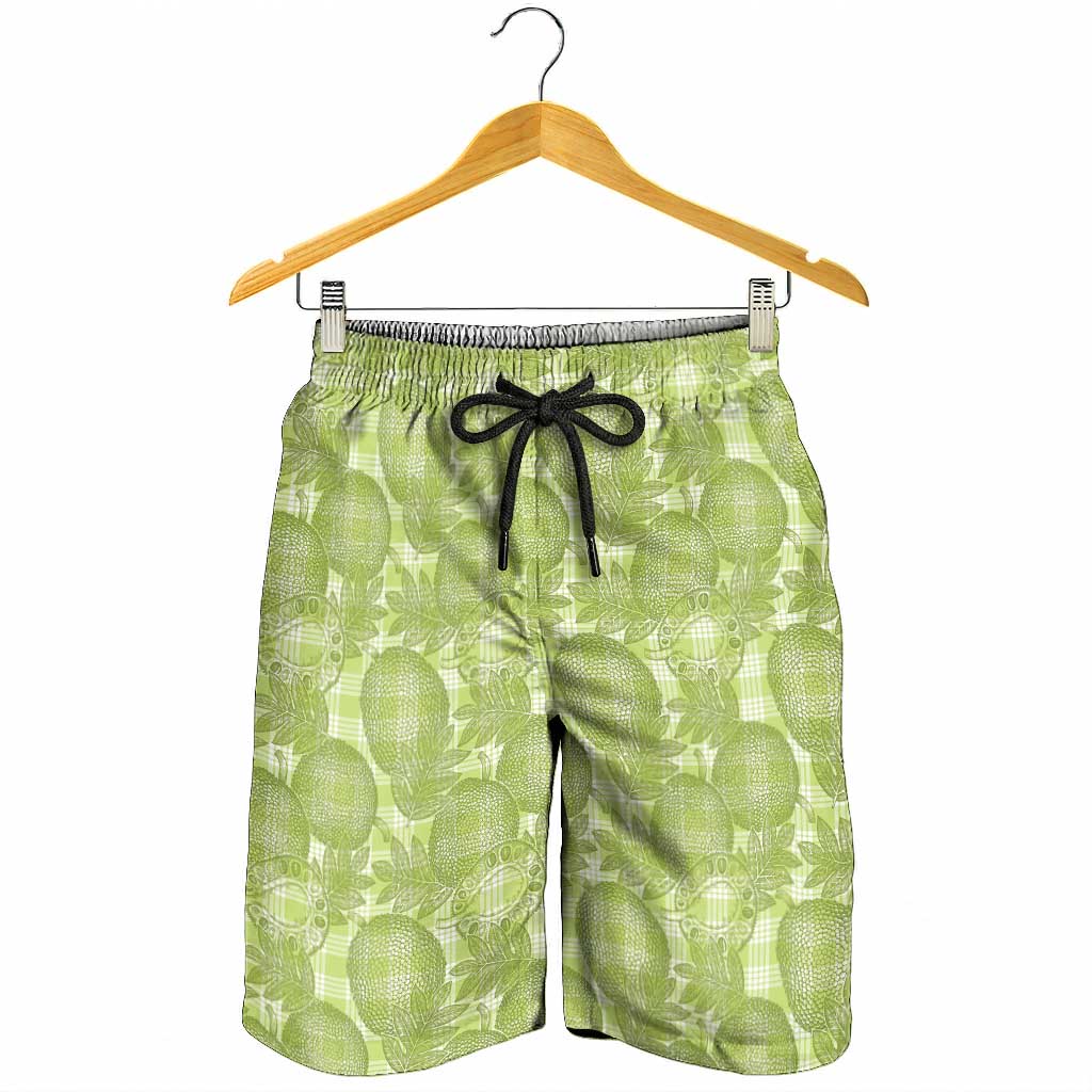 Omaomao Hawaii Breadfruit Palaka Motifs Shorts for Men LT14 - Polynesian Pride