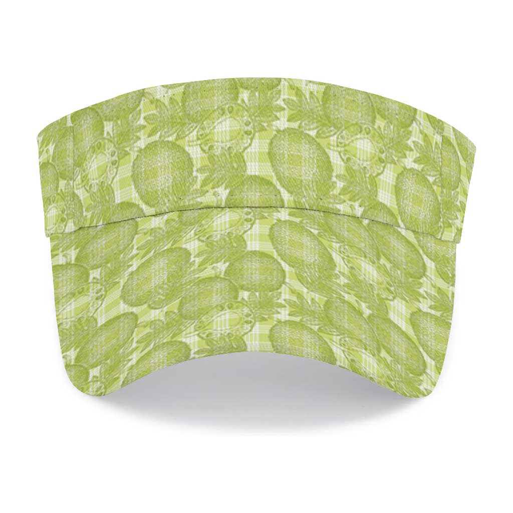Omaomao Hawaii Breadfruit Palaka Motifs Sun Visor Cap LT14 - Polynesian Pride