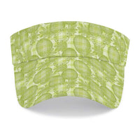 Omaomao Hawaii Breadfruit Palaka Motifs Sun Visor Cap LT14 - Polynesian Pride
