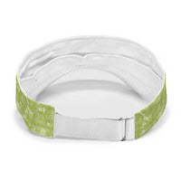 Omaomao Hawaii Breadfruit Palaka Motifs Sun Visor Cap LT14 - Polynesian Pride