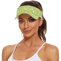 Omaomao Hawaii Breadfruit Palaka Motifs Sun Visor Cap LT14 - Polynesian Pride