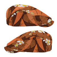 Orange Banana Leaf Hawaii Jeff Hat Lau Maia Plumeria Tropical Summer Vibes LT14 - Polynesian Pride