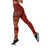 Oxblood Batik Papua-inspired Pattern Leggings - Polynesian Pride