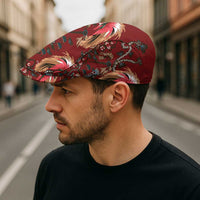 Oxblood Bird of Batik Papua Jeff Hat Exotic Natural Wealth of Papua LT9 - Polynesian Pride