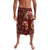 Oxblood Bird of Batik Papua Lavalava Exotic Natural Wealth of Papua - Polynesian Pride