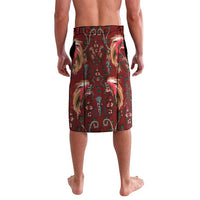 Oxblood Bird of Batik Papua Lavalava Exotic Natural Wealth of Papua LT9 - Polynesian Pride