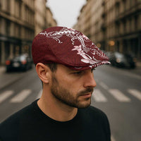 Oxblood Hawaii Jeff Hat Hammerhead Shark Tattoo Curve Polynesian LT14 - Polynesian Pride
