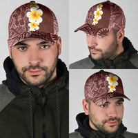 Oxblood Tropical Plumeria With Galaxy Polynesian Art Classic Cap LT14 - Polynesian Pride