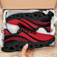 Papua New Guinea Clunky Sneakers Flag-Inspired Curve Style LT05 - Polynesian Pride