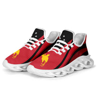 Papua New Guinea Clunky Sneakers Flag-Inspired Curve Style LT05 - Polynesian Pride